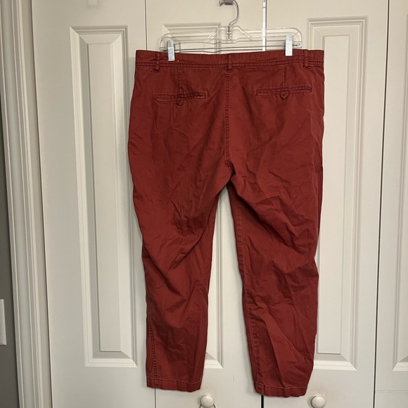 Woolrich HLP01165 Red Cotton Pants Size 14 - Picture 2 of 12